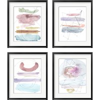 Framed 'Desert  4 Piece Framed Art Print Set' border=