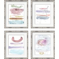 Framed 'Desert  4 Piece Framed Art Print Set' border=