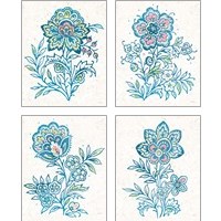 Framed 'Kala Flower 4 Piece Art Print Set' border=