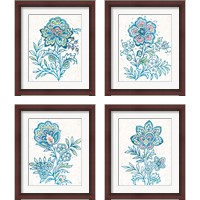 Framed 'Kala Flower 4 Piece Framed Art Print Set' border=