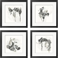 Framed 'Monochrome Missive 4 Piece Framed Art Print Set' border=