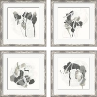 Framed 'Monochrome Missive 4 Piece Framed Art Print Set' border=