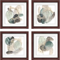 Framed 'Cactus Gesture 4 Piece Framed Art Print Set' border=