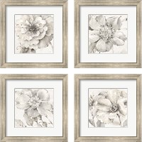 Framed 'Indigold Gray 4 Piece Framed Art Print Set' border=