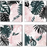 Framed 'Paradise Sweep 4 Piece Canvas Print Set' border=