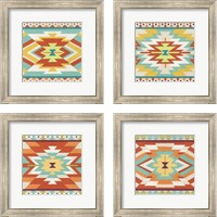 Framed 'Mesa Motif 4 Piece Framed Art Print Set' border=