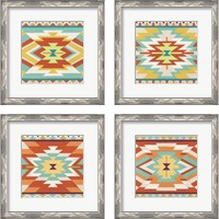 Framed 'Mesa Motif 4 Piece Framed Art Print Set' border=