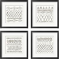 Framed 'Nordic Vibes 4 Piece Framed Art Print Set' border=