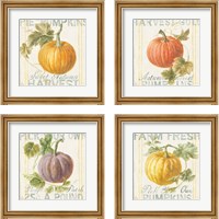 Framed 'Floursack Autumn 4 Piece Framed Art Print Set' border=