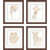 Framed 'Blush Savannah 4 Piece Framed Art Print Set' border=