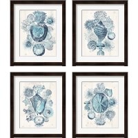 Framed 'Coastal Melange 4 Piece Framed Art Print Set' border=