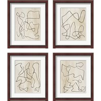 Framed 'Bound  4 Piece Framed Art Print Set' border=