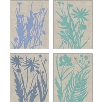 Framed 'Dusk Botanical 4 Piece Art Print Set' border=