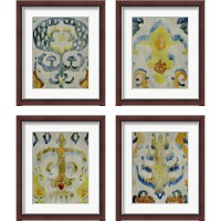 Framed 'Bohemian Ikat 4 Piece Framed Art Print Set' border=