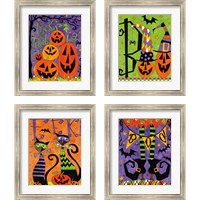 Framed 'Spooky Fun 4 Piece Framed Art Print Set' border=