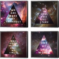 Framed 'Out of this World  4 Piece Canvas Print Set' border=
