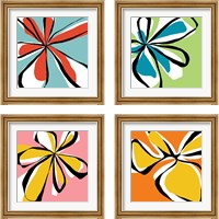 Framed 'Oh So Pretty 4 Piece Framed Art Print Set' border=