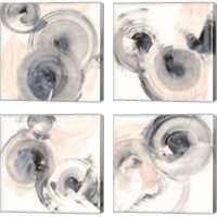 Framed 'Spin Around 4 Piece Canvas Print Set' border=