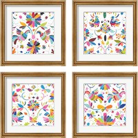 Framed 'Folklorica  4 Piece Framed Art Print Set' border=