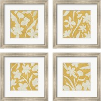 Framed 'Sunlight Silhouette 4 Piece Framed Art Print Set' border=