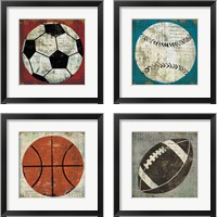 Framed Ball 4 Piece Framed Art Print Set