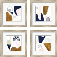 Framed 'Double Scoop 4 Piece Framed Art Print Set' border=