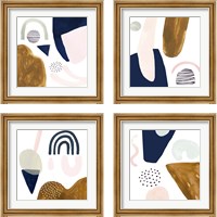 Framed 'Double Scoop 4 Piece Framed Art Print Set' border=