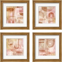 Framed 'Build Up 4 Piece Framed Art Print Set' border=