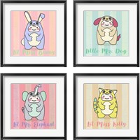 Framed 'Li'l Animals 4 Piece Framed Art Print Set' border=