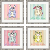 Framed 'Li'l Animals 4 Piece Framed Art Print Set' border=