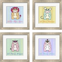 Framed 'Li'l Mouse 4 Piece Framed Art Print Set' border=