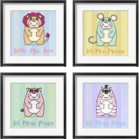 Framed 'Li'l Mouse 4 Piece Framed Art Print Set' border=