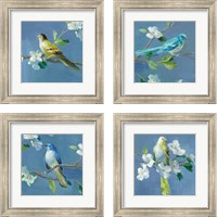 Framed 'Spring in the Neighborhood 4 Piece Framed Art Print Set' border=