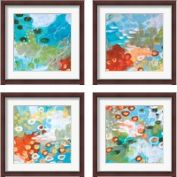 Framed 'Superbloom 4 Piece Framed Art Print Set' border=