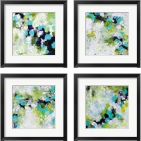 Framed 'Reflections 4 Piece Framed Art Print Set' border=