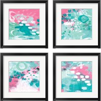 Framed 'Such Fun 4 Piece Framed Art Print Set' border=