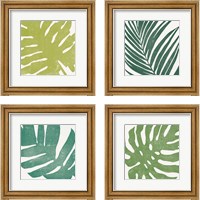 Framed 'Tropical Treasures 4 Piece Framed Art Print Set' border=