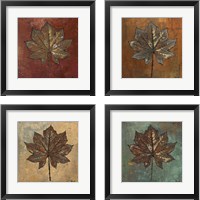 Framed 'Maple  4 Piece Framed Art Print Set' border=