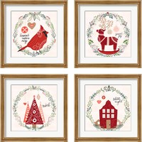 Framed 'Hygge Christmas 4 Piece Framed Art Print Set' border=