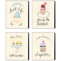 Framed 'Sweet Life  4 Piece Canvas Print Set' border=