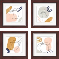 Framed 'Kitchen Table 4 Piece Framed Art Print Set' border=