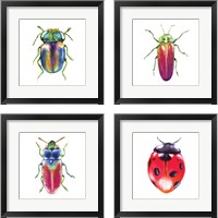 Framed 'Buggin Out 4 Piece Framed Art Print Set' border=