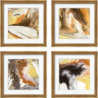 Framed 'Liquid Earth 4 Piece Framed Art Print Set' border=