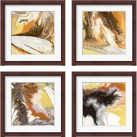 Framed 'Liquid Earth 4 Piece Framed Art Print Set' border=