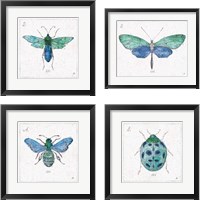 Framed 'Outdoor Beauties 4 Piece Framed Art Print Set' border=