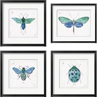 Framed 'Outdoor Beauties 4 Piece Framed Art Print Set' border=