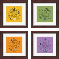 Framed 'Something Wicked 4 Piece Framed Art Print Set' border=