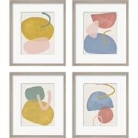 Framed 'Cirque 4 Piece Framed Art Print Set' border=