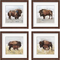 Framed 'Lodge Guardian 4 Piece Framed Art Print Set' border=