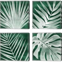 Framed 'Velvet Palm 4 Piece Canvas Print Set' border=